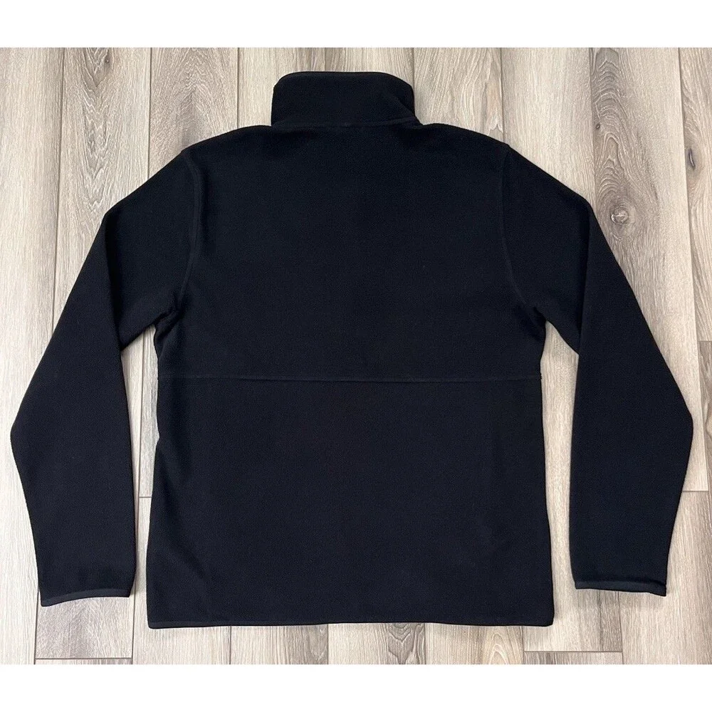 The North Face Circular Design Black Full Zip Lightweight Jacket Mens Sz Medium